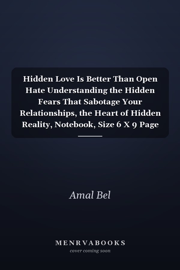 Hidden Love Is Better Than Open Hate Understanding the Hidden Fears That Sabotage Your Relationships, the Heart of Hidden Reality, Notebook, Size 6 X 9 Page 120