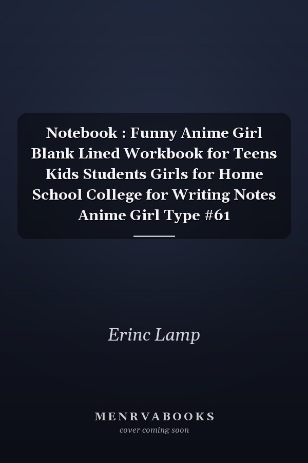 Notebook : Funny Anime Girl Blank Lined Workbook for Teens Kids Students Girls for Home School College for Writing Notes Anime Girl Type #61