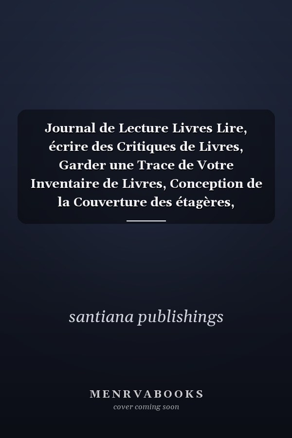 Journal de Lecture Livres Lire, écrire des Critiques de Livres, Garder une Trace de Votre Inventaire de Livres, Conception de la Couverture des étagères, Enregistrer les Citations Préférées