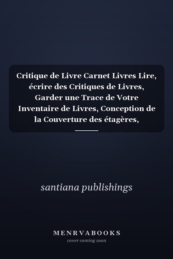 Critique de Livre Carnet Livres Lire, écrire des Critiques de Livres, Garder une Trace de Votre Inventaire de Livres, Conception de la Couverture des étagères, Enregistrer les Citations Préférées