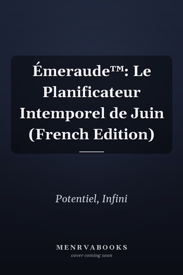 Émeraude™: Le Planificateur Intemporel de Juin (French Edition)