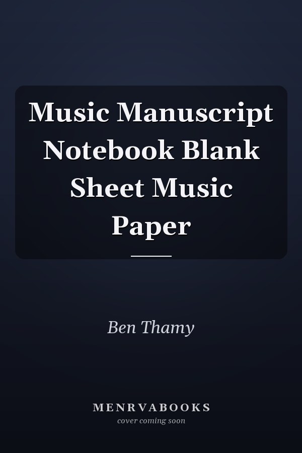 Music Manuscript Notebook Blank Sheet Music Paper