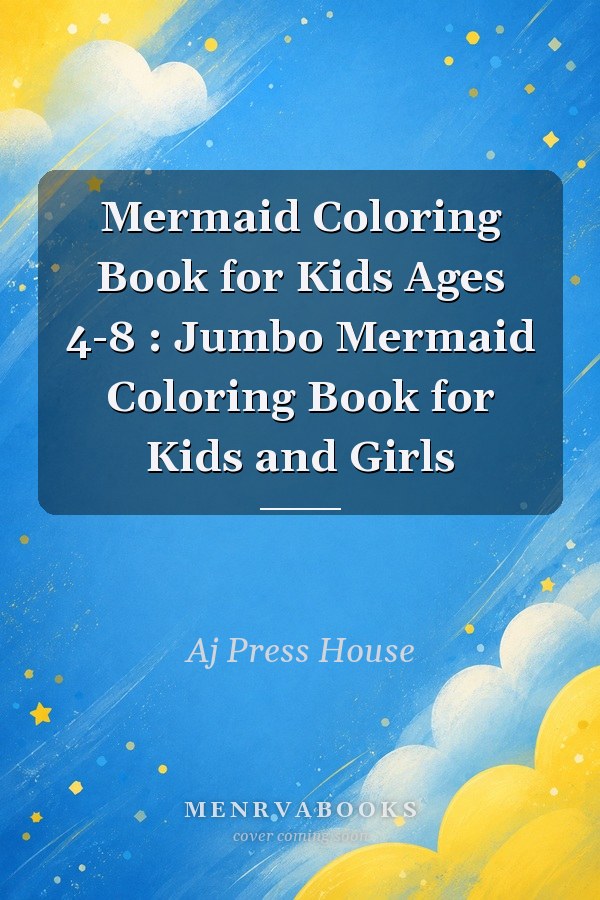 Mermaid Coloring Book for Kids Ages 4-8 : Jumbo Mermaid Coloring Book for Kids and Girls
