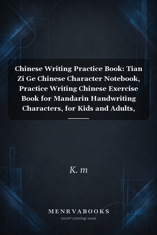 Chinese Writing Practice Book: Tian Zi Ge Chinese Character Notebook, Practice Writing Chinese Exercise Book for Mandarin Handwriting Characters, for Kids and Adults, Size 8.5 X 11 Inches, 120 Pages