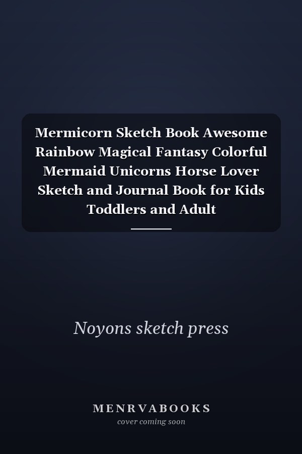 Mermicorn Sketch Book Awesome Rainbow Magical Fantasy Colorful Mermaid Unicorns Horse Lover Sketch and Journal Book for Kids Toddlers and Adult