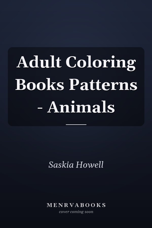 Adult Coloring Books Patterns - Animals