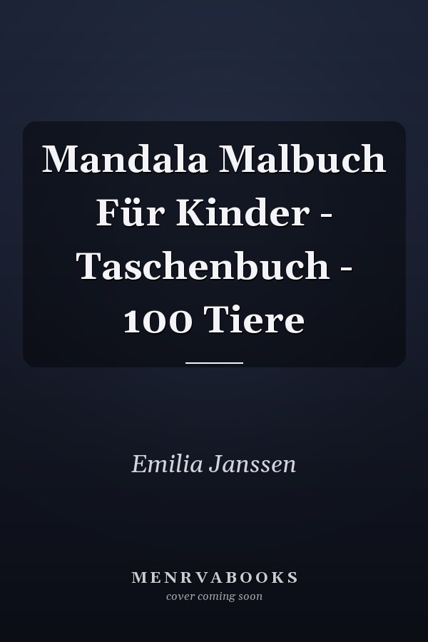 Mandala Malbuch Für Kinder - Taschenbuch - 100 Tiere
