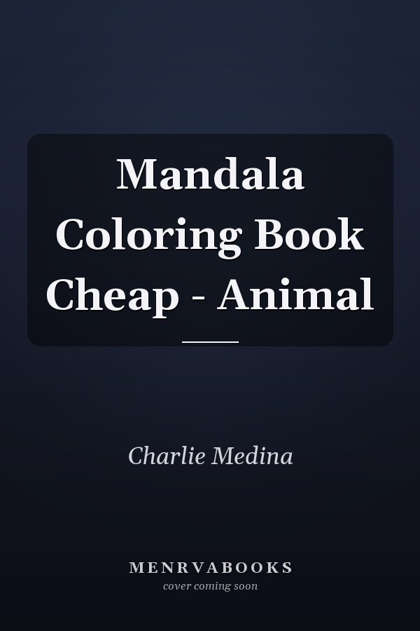 Mandala Coloring Book Cheap - Animal