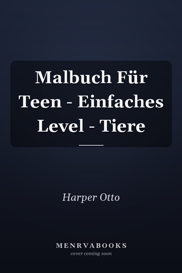 Malbuch Für Teen - Einfaches Level - Tiere