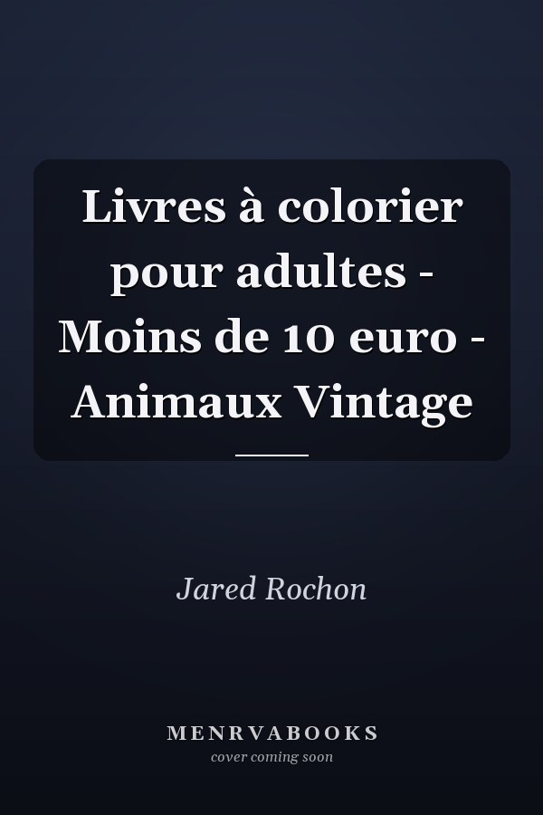Livres à colorier pour adultes - Moins de 10 euro - Animaux Vintage