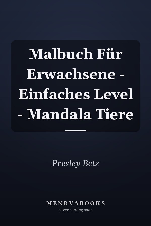 Malbuch Für Erwachsene - Einfaches Level - Mandala Tiere