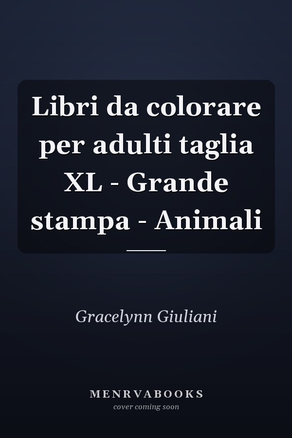 Libri da colorare per adulti taglia XL - Grande stampa - Animali