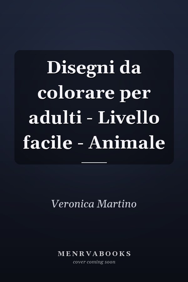 Disegni da colorare per adulti - Livello facile - Animale