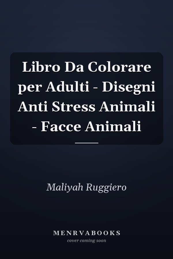 Libro Da Colorare per Adulti - Disegni Anti Stress Animali - Facce Animali