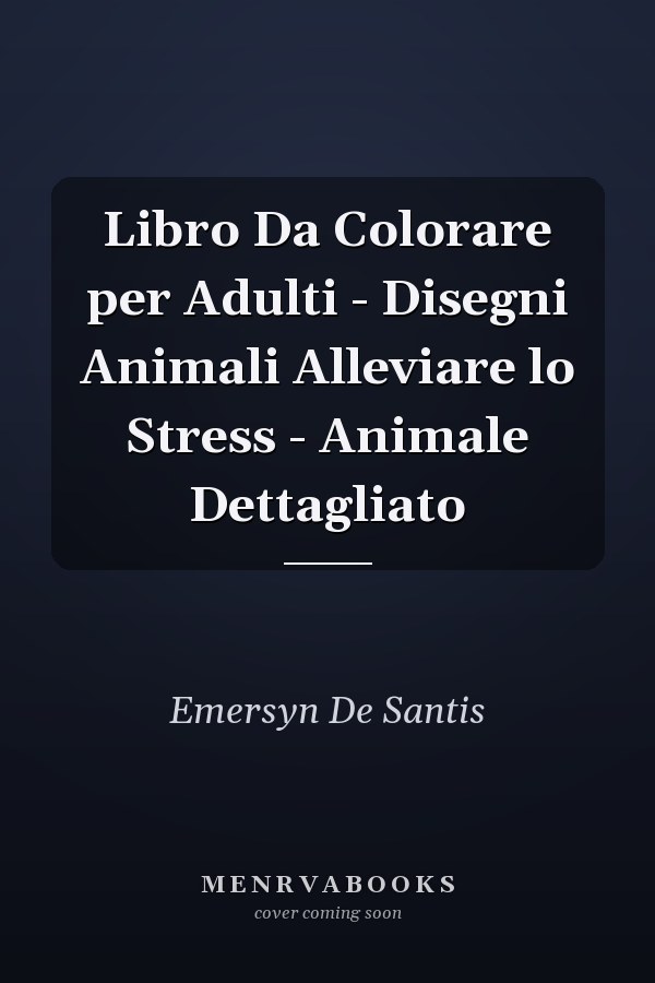 Libro Da Colorare per Adulti - Disegni Animali Alleviare lo Stress - Animale Dettagliato