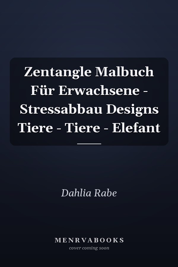 Zentangle Malbuch Für Erwachsene - Stressabbau Designs Tiere - Tiere - Elefant