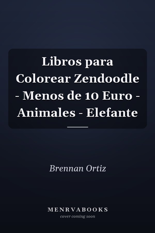 Libros para Colorear Zendoodle - Menos de 10 Euro - Animales - Elefante