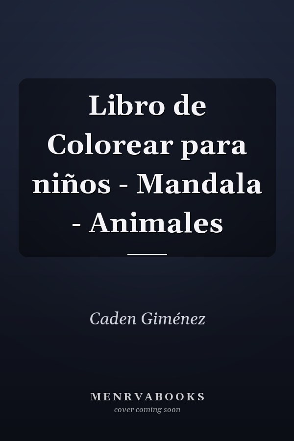 Libro de Colorear para niños - Mandala - Animales