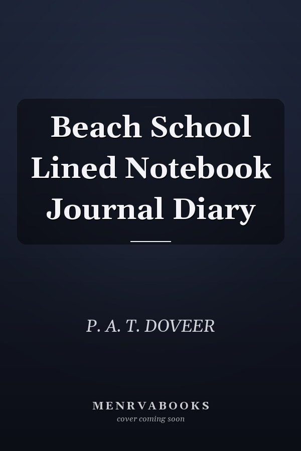 Beach School Lined Notebook Journal Diary