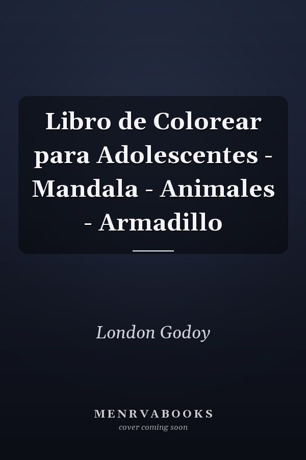 Libro de Colorear para Adolescentes - Mandala - Animales - Armadillo