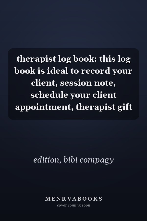 therapist log book: this log book is ideal to record your client, session note, schedule your client appointment, therapist gift
