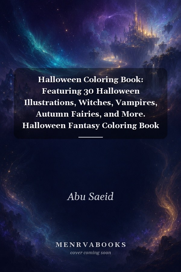 Halloween Coloring Book: Featuring 30 Halloween Illustrations, Witches, Vampires, Autumn Fairies, and More. Halloween Fantasy Coloring Book for Adults Halloween Adult Coloring Book, Happy Halloween Designs Children Coloring Workbooks for Kids, Gift