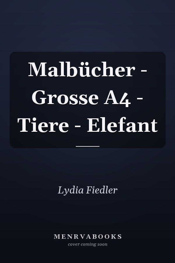 Malbücher - Grosse A4 - Tiere - Elefant