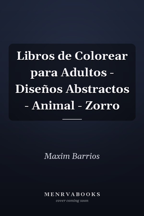 Libros de Colorear para Adultos - Diseños Abstractos - Animal - Zorro