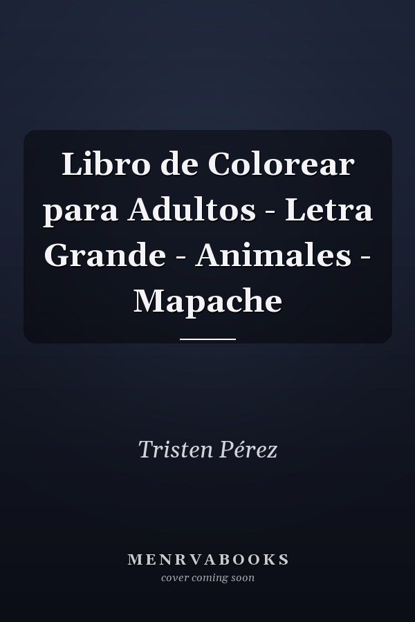 Libro de Colorear para Adultos - Letra Grande - Animales - Mapache