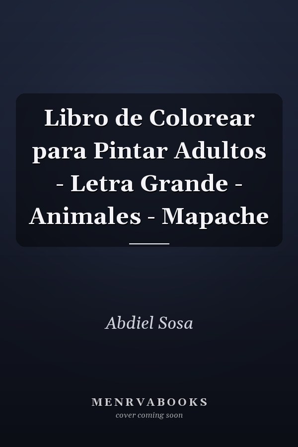 Libro de Colorear para Pintar Adultos - Letra Grande - Animales - Mapache