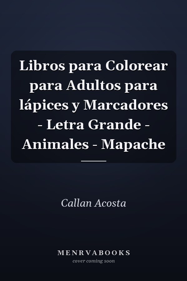 Libros para Colorear para Adultos para lápices y Marcadores - Letra Grande - Animales - Mapache