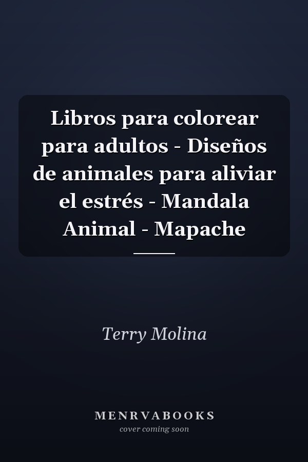 Libros para colorear para adultos - Diseños de animales para aliviar el estrés - Mandala Animal - Mapache