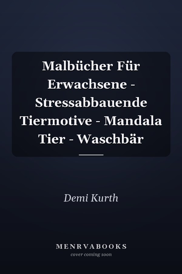Malbücher Für Erwachsene - Stressabbauende Tiermotive - Mandala Tier - Waschbär