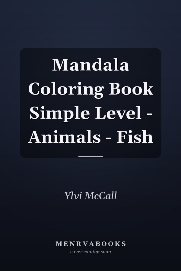 Mandala Coloring Book Simple Level - Animals - Fish