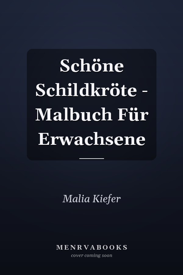 Schöne Schildkröte - Malbuch Für Erwachsene