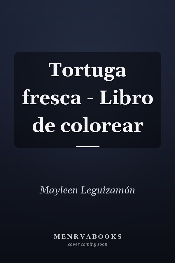 Tortuga fresca - Libro de colorear