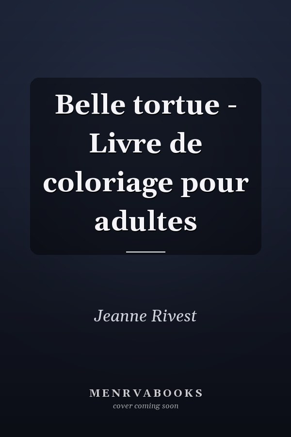 Belle tortue - Livre de coloriage pour adultes