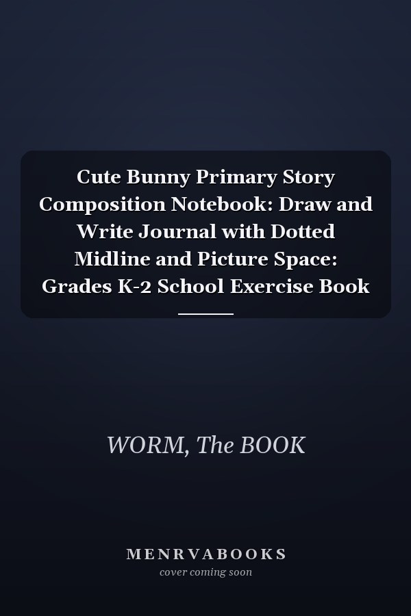 Cute Bunny Primary Story Composition Notebook: Draw and Write Journal with Dotted Midline and Picture Space: Grades K-2 School Exercise Book