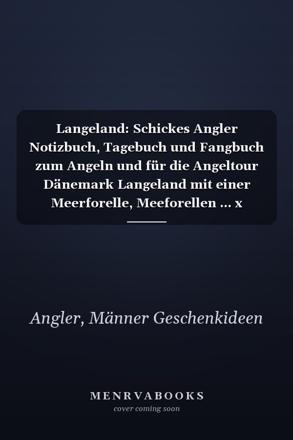Langeland: Schickes Angler Notizbuch, Tagebuch und Fangbuch zum Angeln und für die Angeltour Dänemark Langeland mit einer Meerforelle, Meeforellen ... x 22,86cm) DIN A5 Kariert (German Edition)