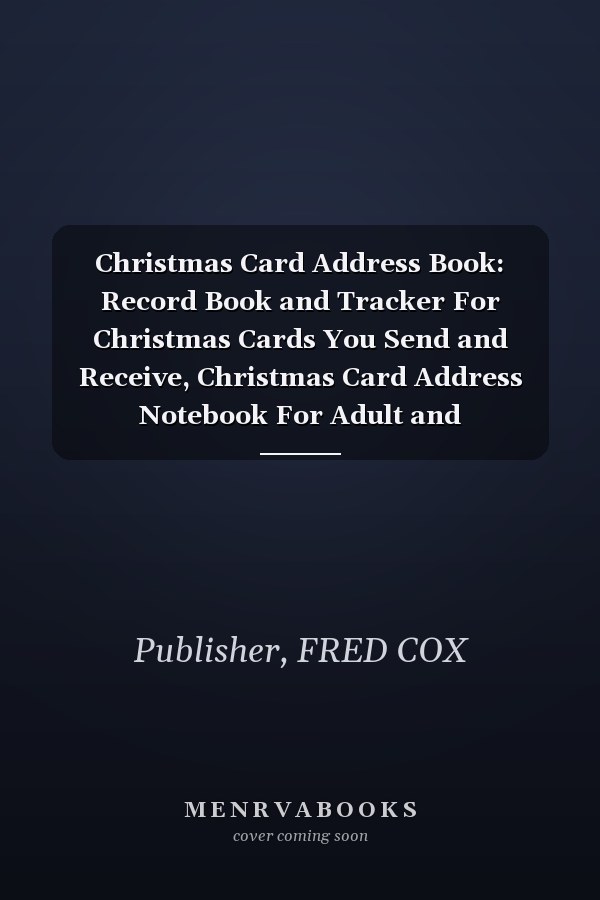Christmas Card Address Book: Record Book and Tracker For Christmas Cards You Send and Receive, Christmas Card Address Notebook For Adult and Children-Beautiful lumberjack Cover Design
