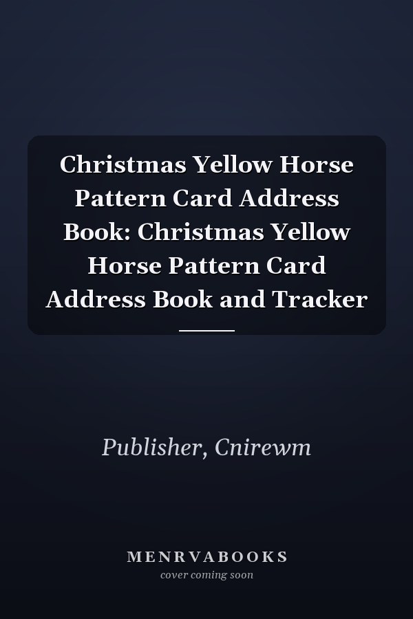 Christmas Yellow Horse Pattern Card Address Book: Christmas Yellow Horse Pattern Card Address Book and Tracker