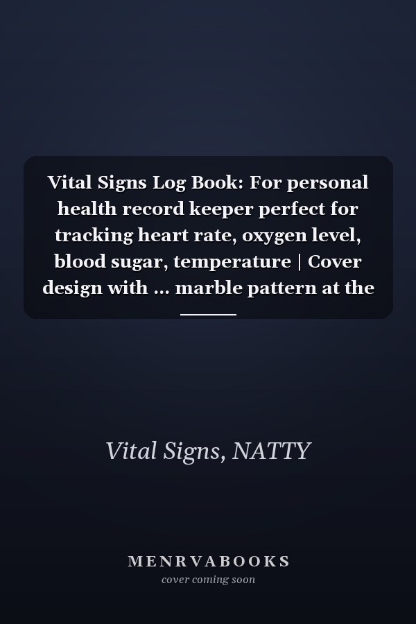 Vital Signs Log Book: For personal health record keeper perfect for tracking heart rate, oxygen level, blood sugar, temperature | Cover design with ... marble pattern at the pink marble stone