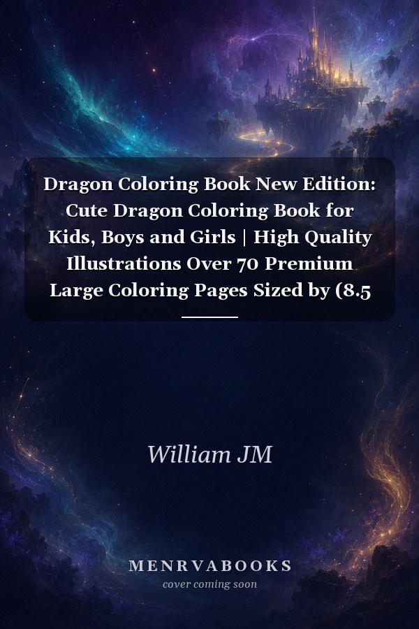 Dragon Coloring Book New Edition Cute Dragon Coloring Book for Kids, Boys and Girls | High Quality Illustrations Over 70 Premium Large Coloring Pages Sized by (8. 5 X11 Inch)