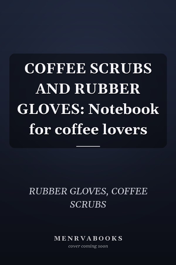 COFFEE SCRUBS AND RUBBER GLOVES: Notebook for coffee lovers