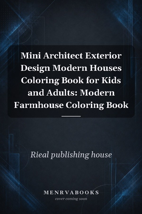 Mini Architect Exterior Design Modern Houses Coloring Book for Kids and Adults: Modern Farmhouse Coloring Book