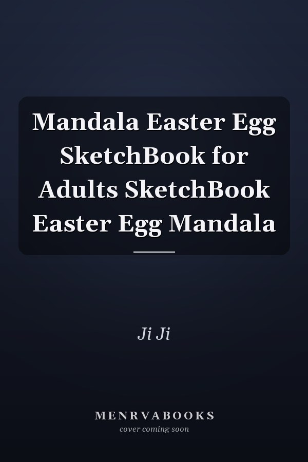 Mandala Easter Egg SketchBook for Adults SketchBook Easter Egg Mandala