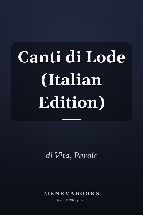 Canti di Lode (Italian Edition)