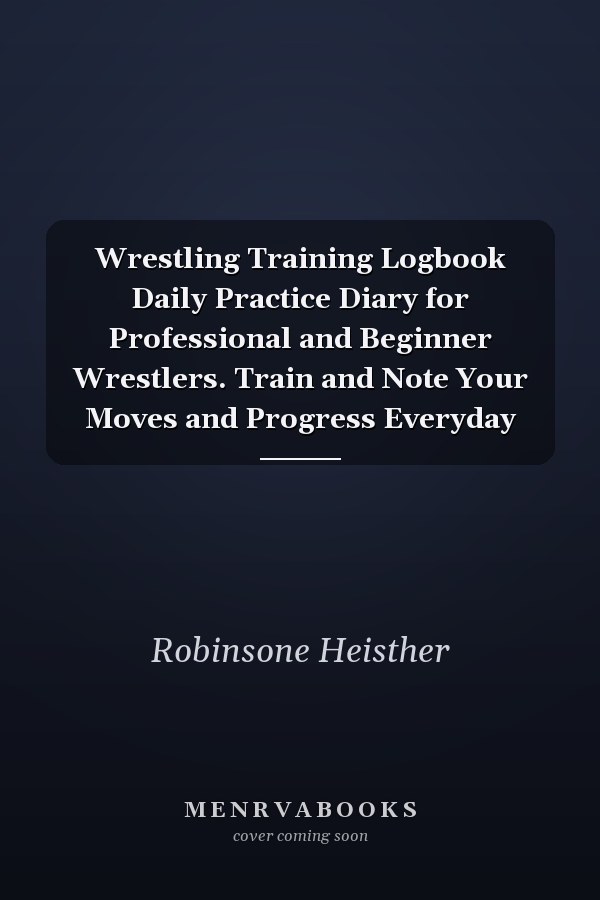 Wrestling Training Logbook Daily Practice Diary for Professional and Beginner Wrestlers. Train and Note Your Moves and Progress Everyday