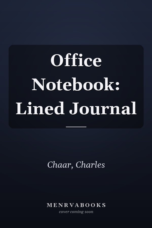 Office Notebook: Lined Journal