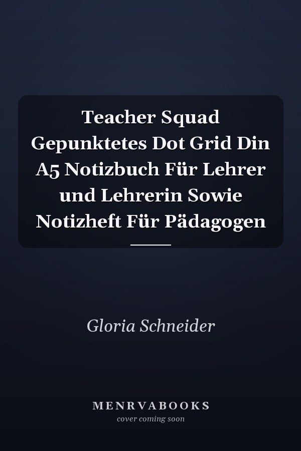 Teacher Squad Gepunktetes Dot Grid Din A5 Notizbuch Für Lehrer und Lehrerin Sowie Notizheft Für Pädagogen